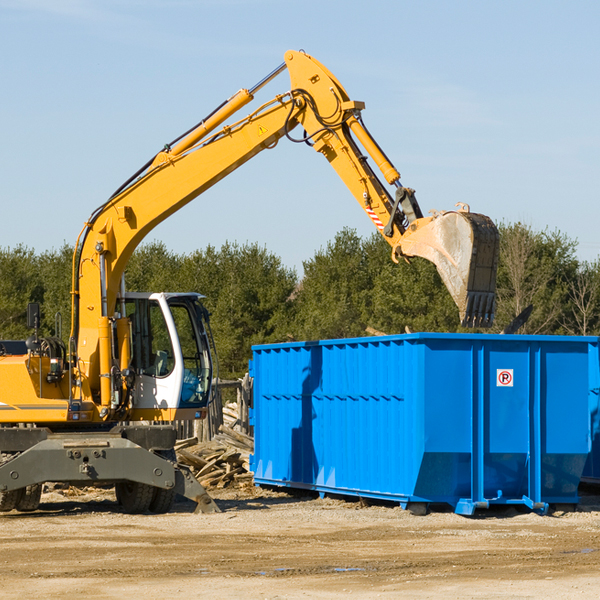 what size residential dumpster rentals are available in Ranburne